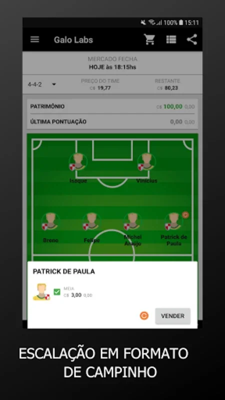 Cartoleiro for Android - Manage Brazilian Fantasy Football