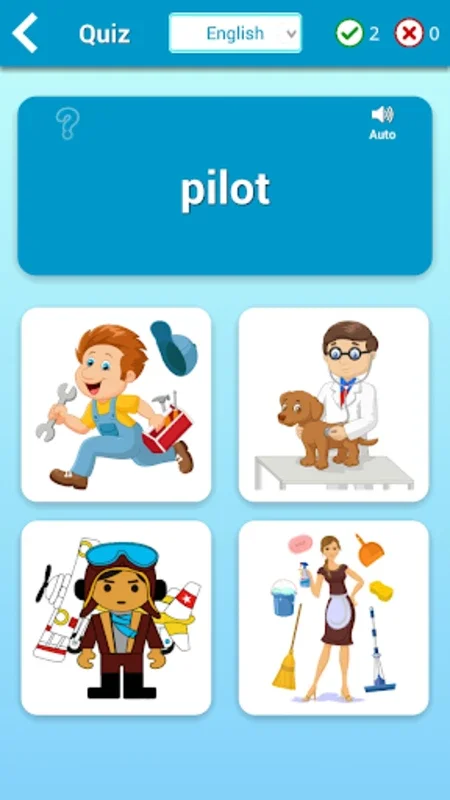 Professions Cards for Android: Interactive Learning