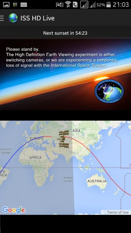 ISS HD Live for Android - Explore Earth from Space