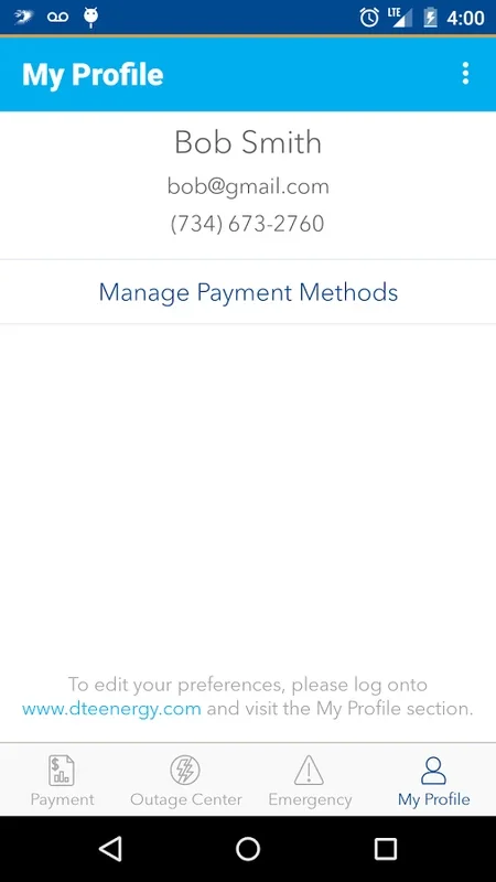 DTE Energy for Android - Manage Energy & Report Outages