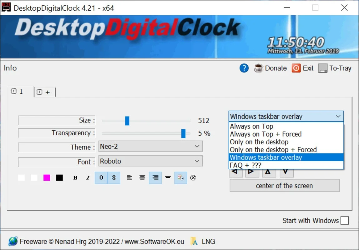 DesktopDigitalClock for Windows: Customize Your Desktop Clock