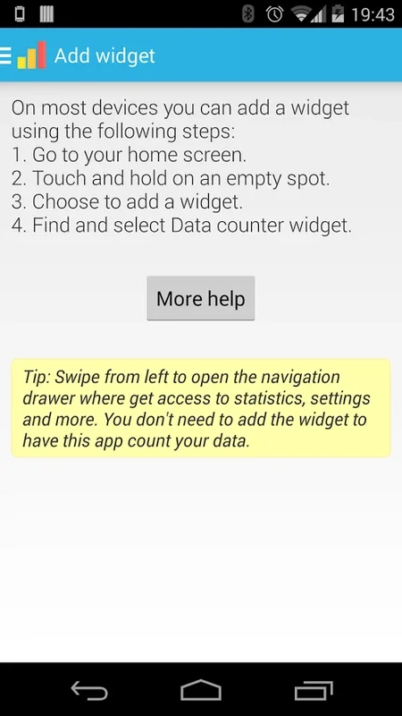 Data Counter Widget for Android: Monitor Your Data