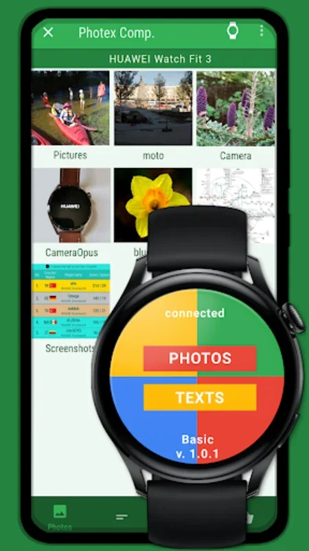 Photex Companion for Android - Seamless Content Sharing with HUAWEI Watches