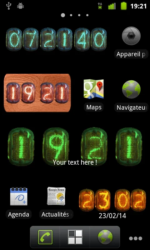 Nixie Clock Widget for Android - Vintage Style and Function