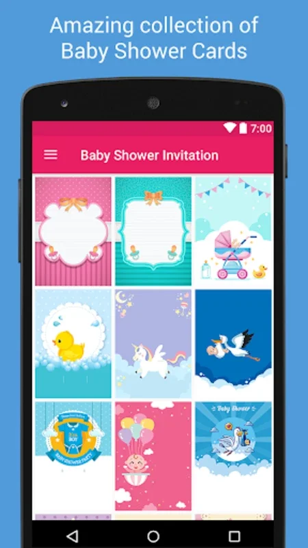 Baby Shower Invitation for Android - Customize Your Invitations