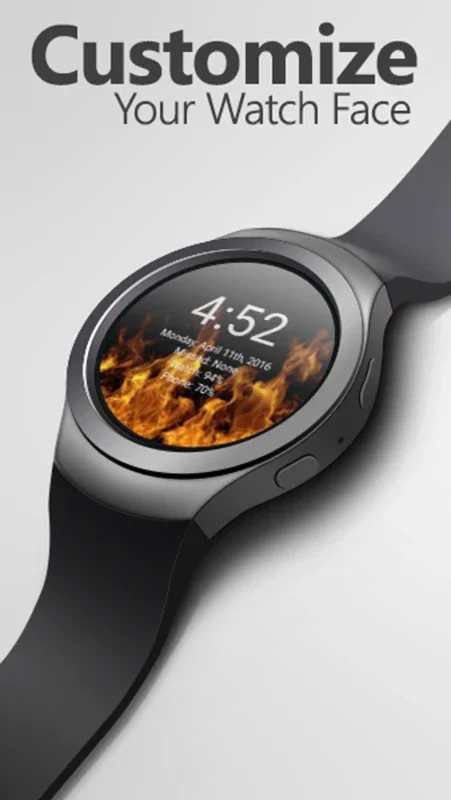 Animated Flames Watch Face for Android - Dynamic Display