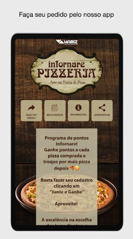 Infornare Pizzeria for Android - Savor Gourmet Pizzas on Your Device