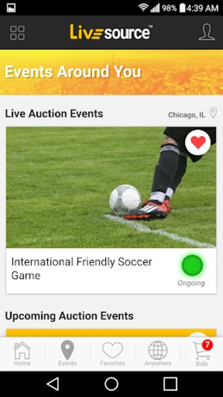 Live Source for Android - Ideal for Seamless Auctions and Donations