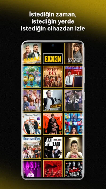 Exxen for Android: Diverse Entertainment Hub