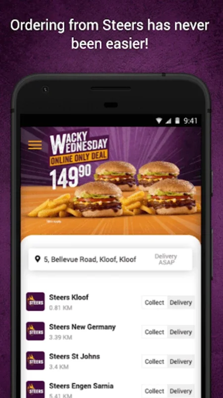 Steers South Africa for Android - Enjoy Delicious Food