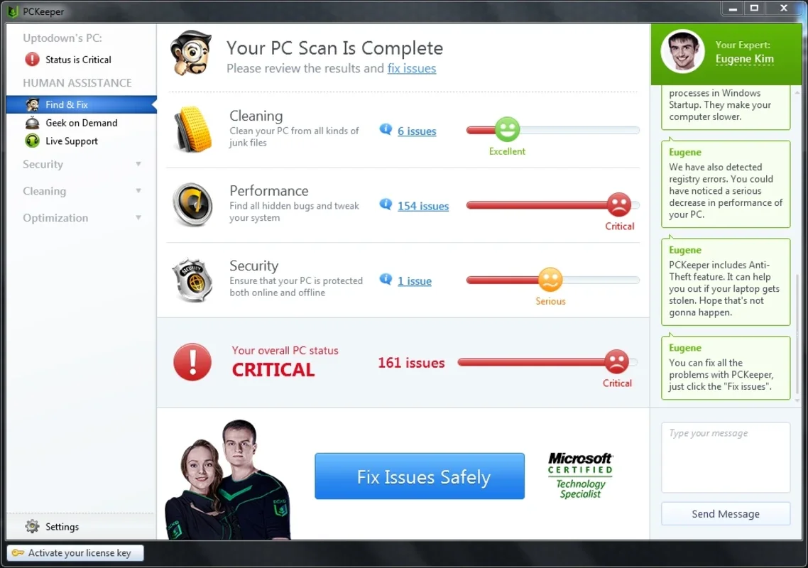 PCKeeper Live for Windows - Optimize and Secure Your PC