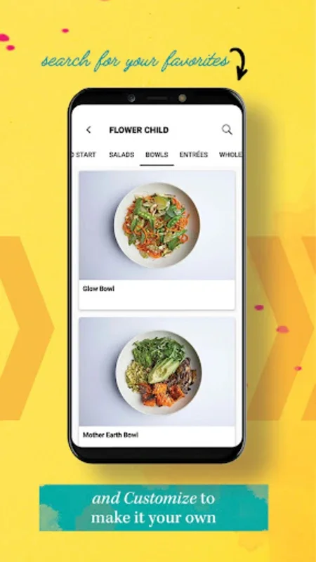 Flower Child for Android: Healthy Meals & Rewards