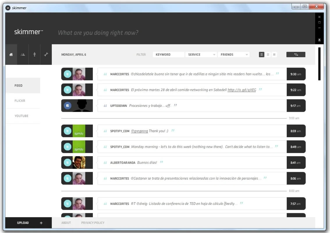 Skimmer for Windows - Simplify Social Networking