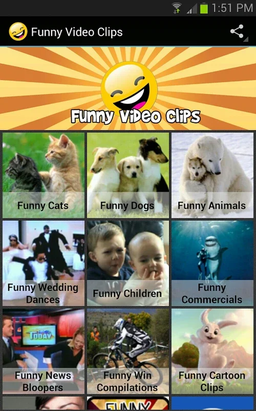 Funny Video Clips for Android - No Downloading Needed