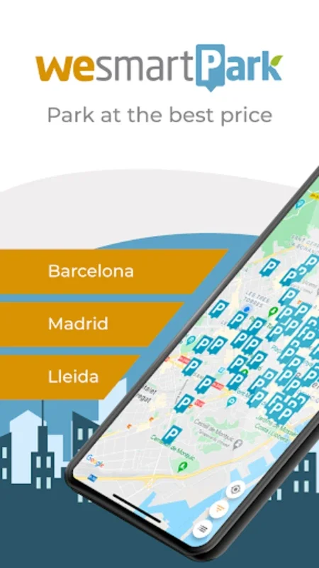 wesmartPark - Cheap Parking for Android: Find Affordable Spots