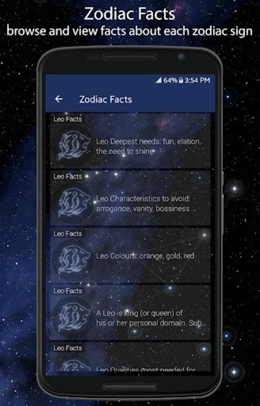 Zodiac Signs Facts for Android - Unlock Astrological Insights