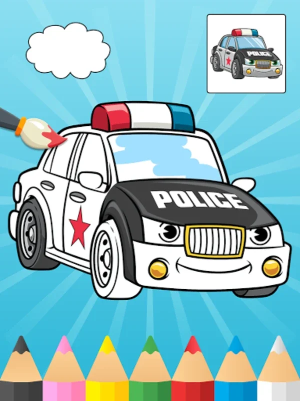 Cars Coloring Books for Kids for Android - Creative Fun and Education