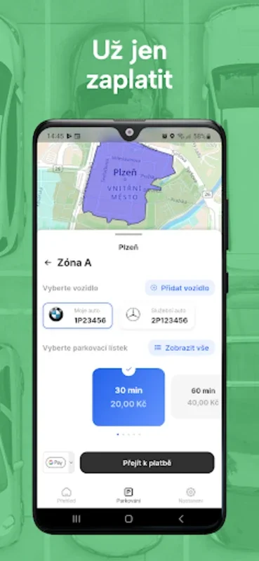 ParkSimply Plzeň for Android - Seamless Parking Payments