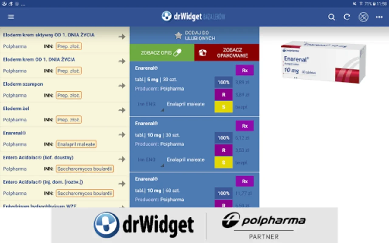 DrWidget Baza Leków for Android: Comprehensive Pharma Info