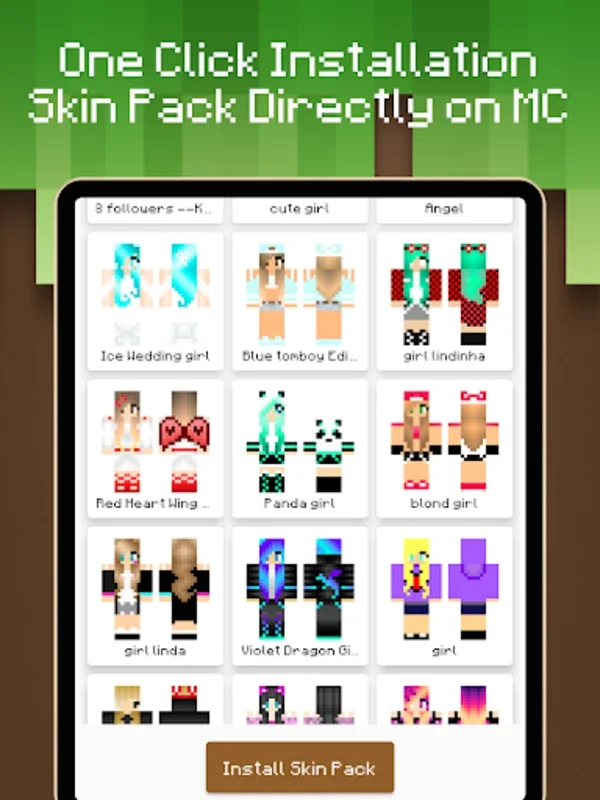 Skin Pack Maker for Minecraft on Android - No Download Required