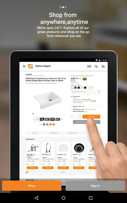 Home Depot for Android - Shop Home Improvement on Your Device