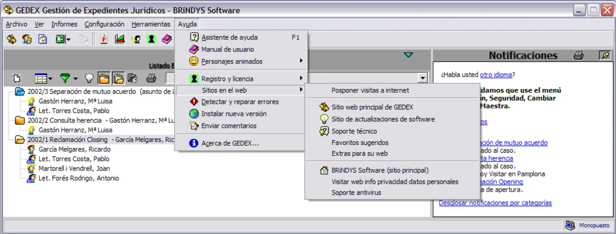 GEDEX Abogados for Windows: Streamline Legal Case Management