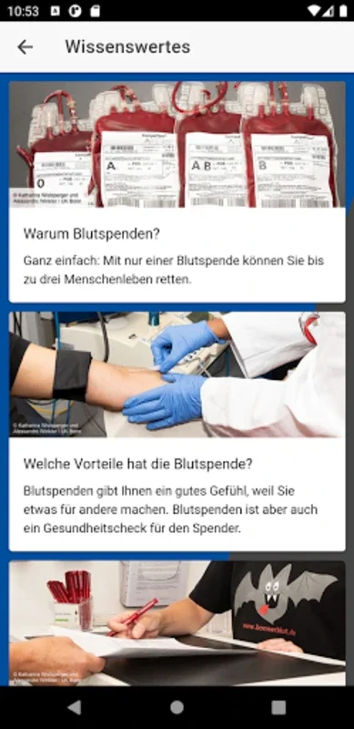 UKB Blutspende - für Bonn und for Android: Streamline Donations