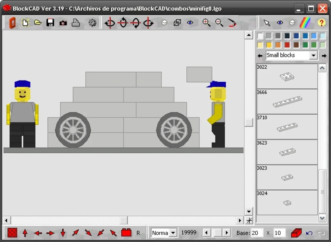 BlockCAD for Windows: Digital Lego-Like Block Building