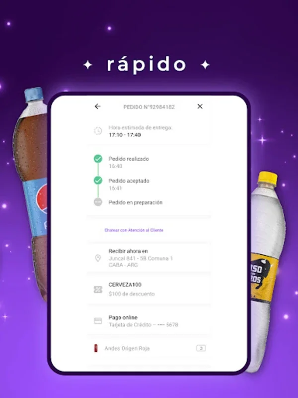 TaDá AR for Android - Fast Delivery and Exclusive Drinks