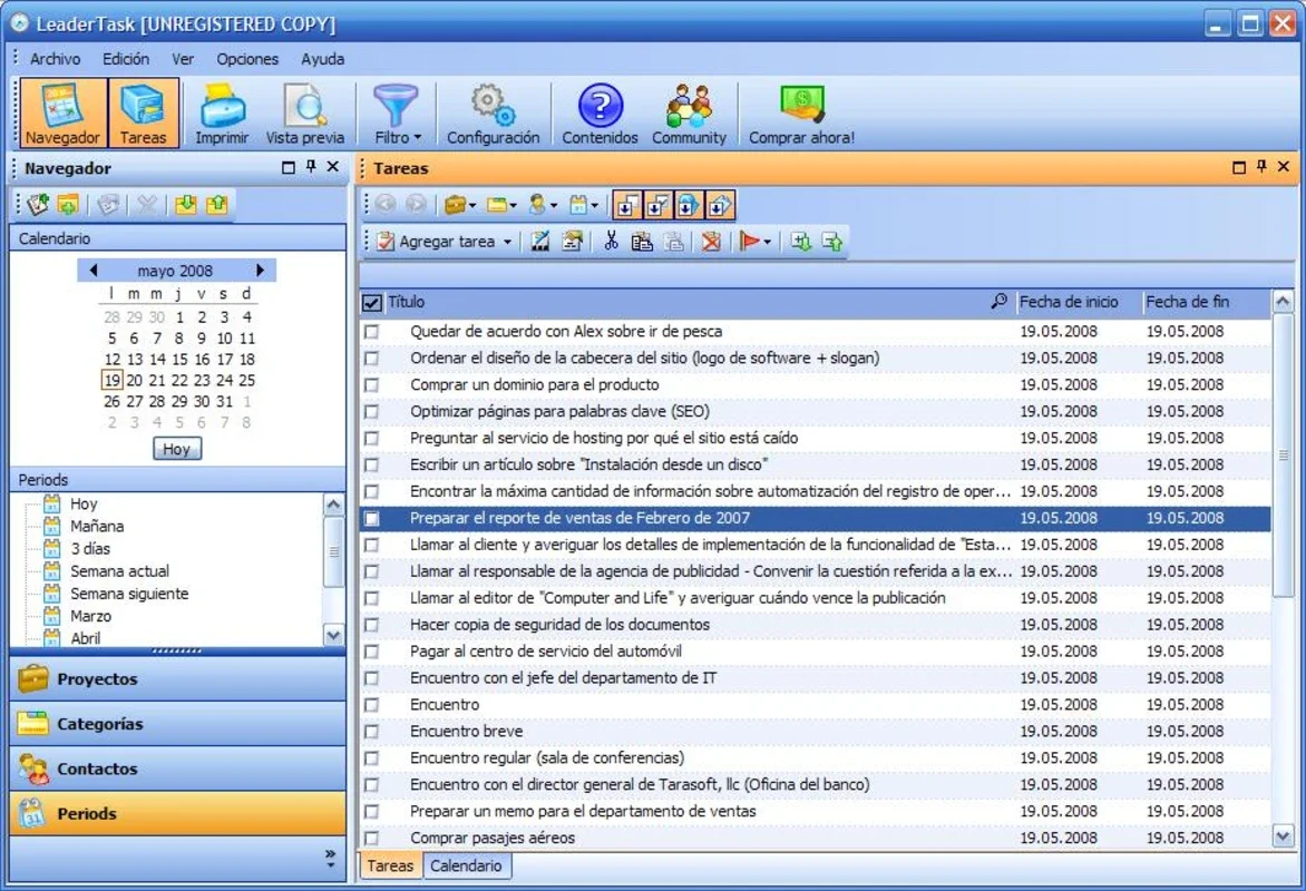 LeaderTask for Windows - Manage Calendar and Tasks Easily