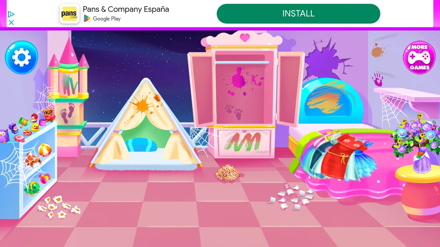 Candy House Cleaning for Android - Fun and Educational