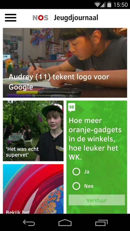 Jeugdjournaal for Android - Engaging News Experience