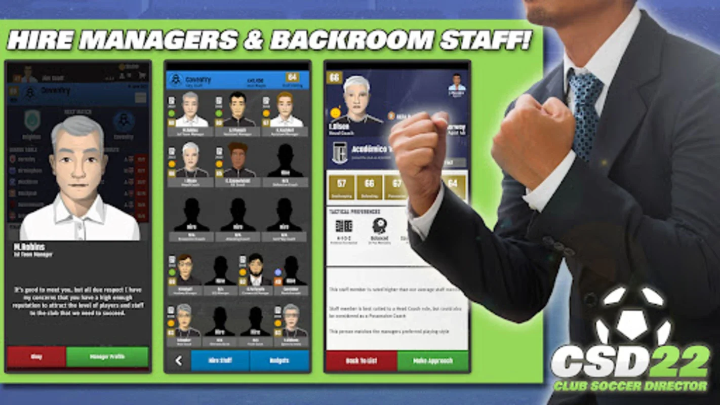 Club Soccer Director 2022 for Android: Immersive Soccer Management