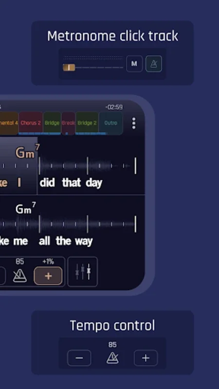 Jamzone for Android: Customizable Music Practice