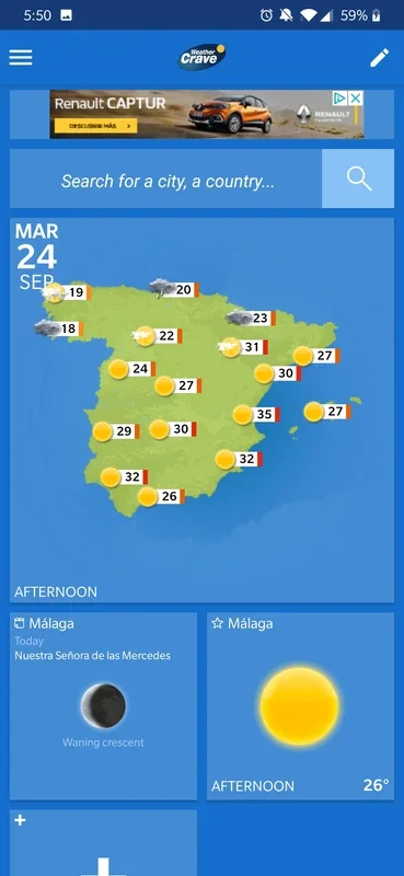 Weather Crave for Android - Accurate Forecasts & More