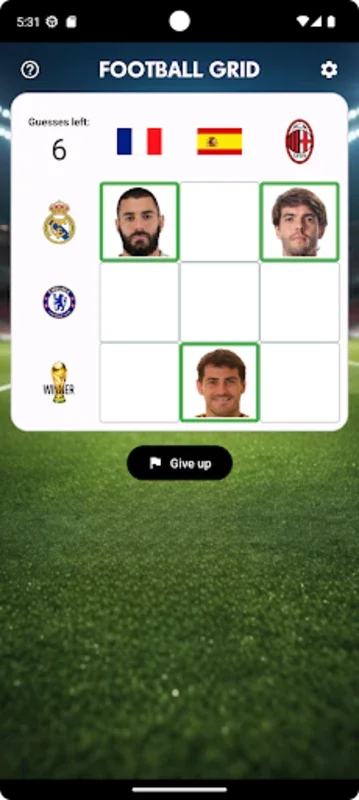 Football Grid for Android - Test Your Soccer Knowledge