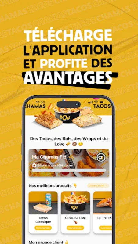 Chamas Tacos for Android - Unlock Taco Rewards