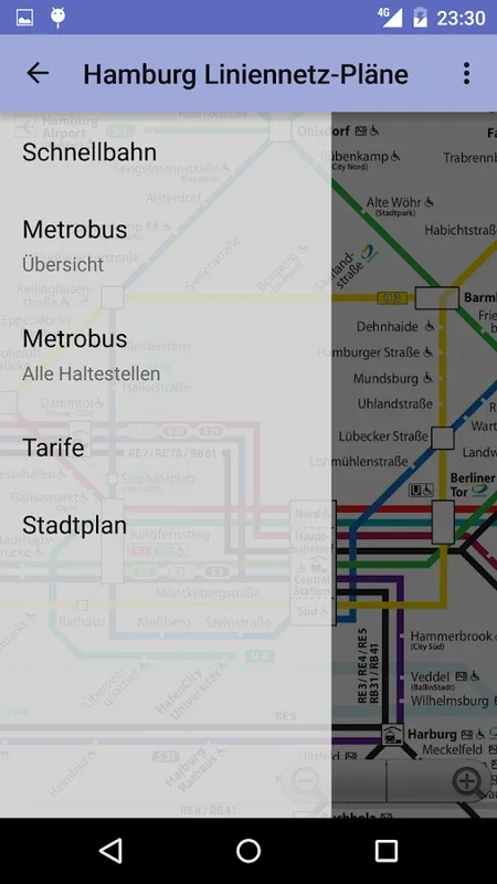 Hamburg Transit Maps for Android - Seamless Navigation