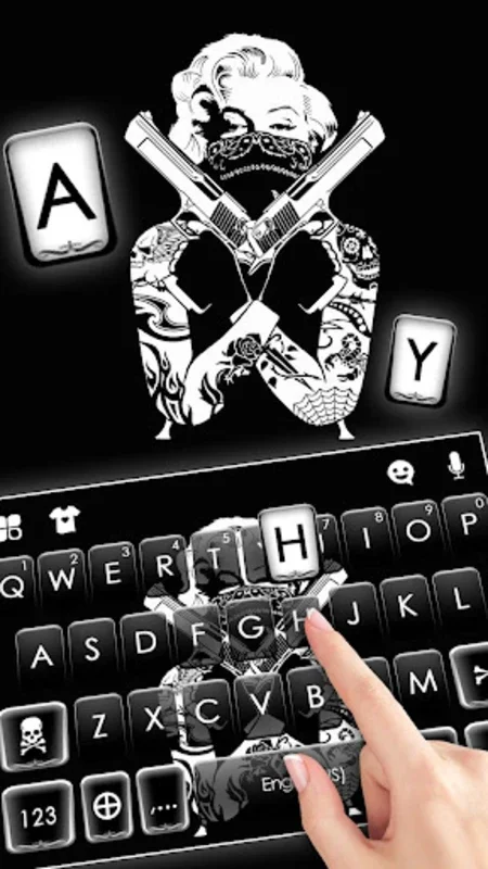 Gangster Monroe Theme for Android: Enhance Typing