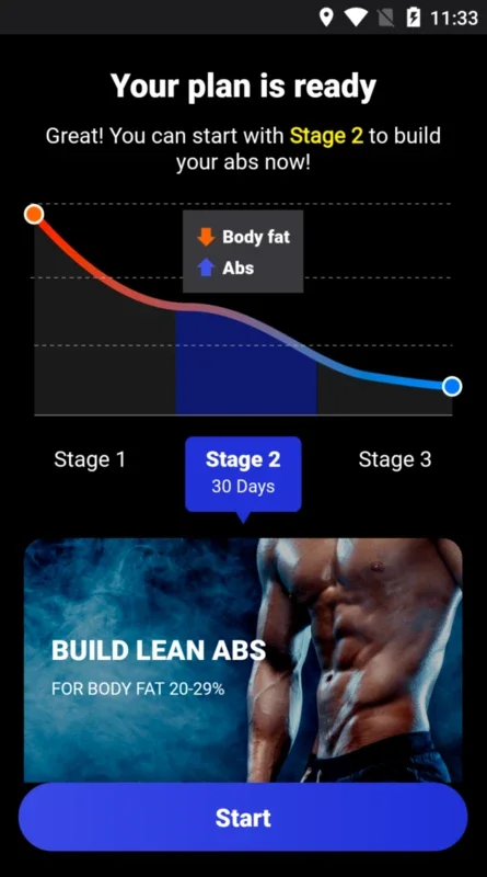 Six Pack 30 Day Challenge for Android - No Download Needed