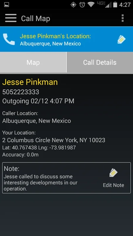 Call Locations for Android - Seamless Call History