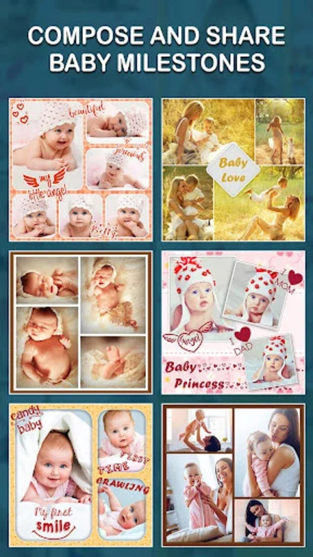 Baby Photo Collage for Android - Capture Baby's Growth