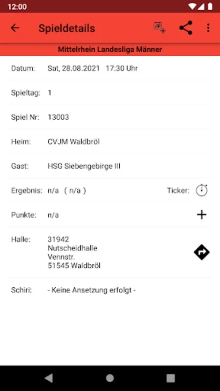 CVJM Waldbröl Handball for Android - Stay Updated with Handball Scores