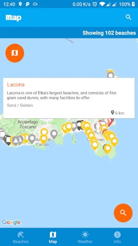 Beaches in Elba for Android - Explore Elba's Shores