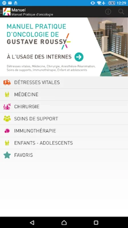 Manuel d'oncologie - G. Roussy for Android: Comprehensive Oncology Guide