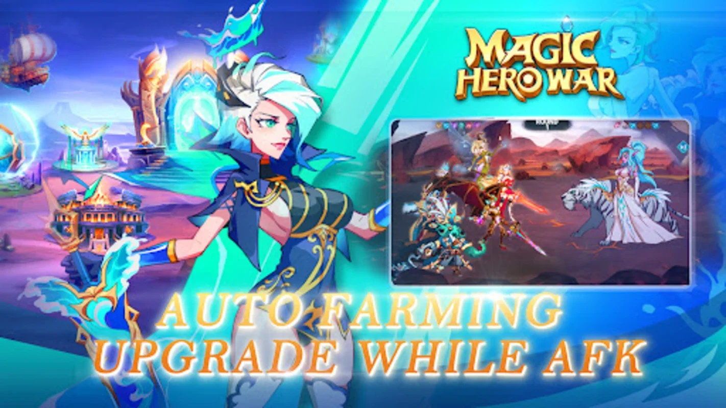 Magic Hero War for Android - Strategic Hero - Building and Auto - Battles