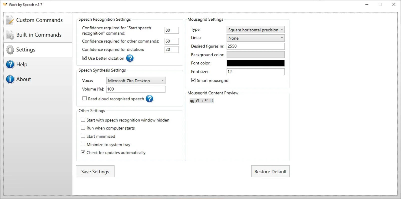 Work by Speech for Windows - No Download Needed