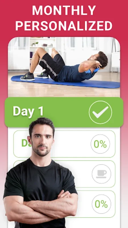 Home Workouts for Men 30 days for Android - Build Muscles at Home