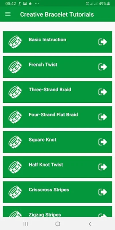 Creative Bracelet Tutorial for Android - No Downloading Needed