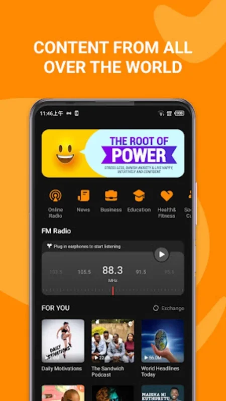 WOW FM for Android: Global Radio, Podcast Creation, and News